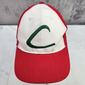 Pokémon Trainer Ash Ketchum baseball hat adjustable "C" vintage 90s cosplay